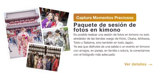 Plan de sesión fotográfica de kimono