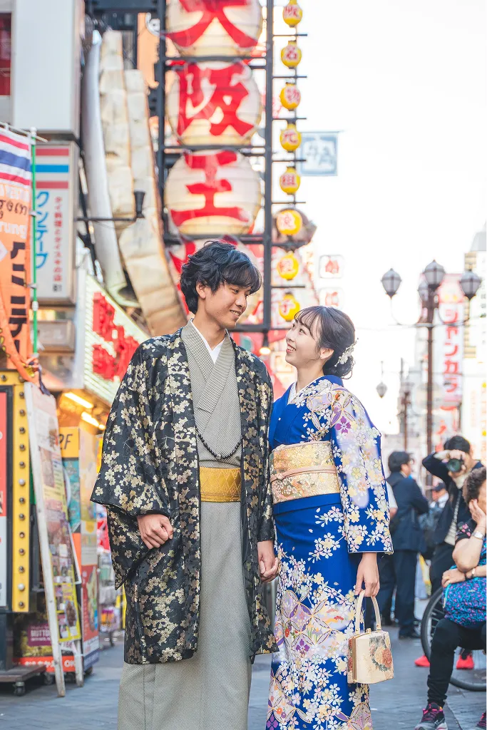 Osaka Dotonbori kimono location photoshoot sample