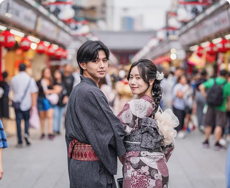 浅草の街並みロケーション