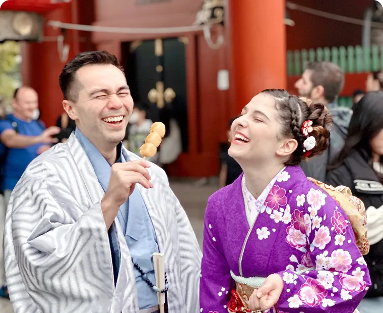 浅草の街並みロケーション