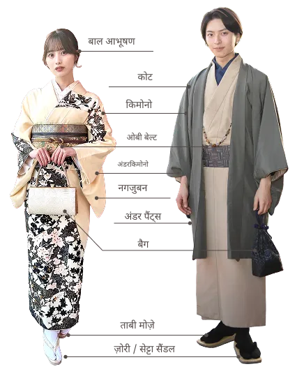 किमोनो सेट की सामग्री