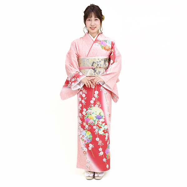 緋の川に花丸文
