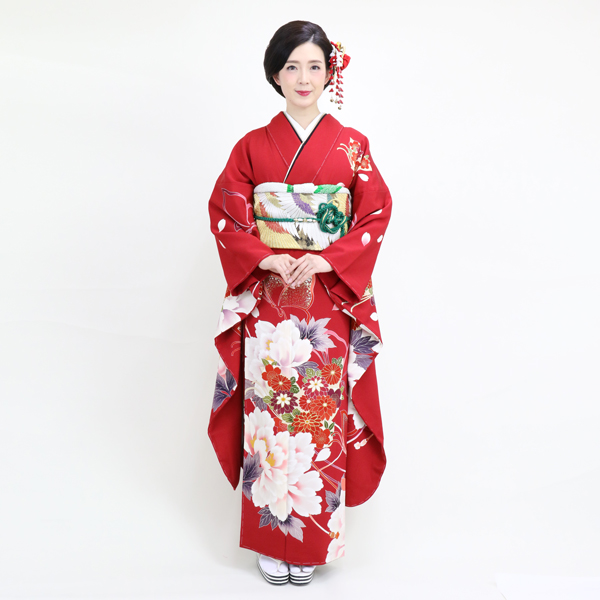 大輪の華と蝶