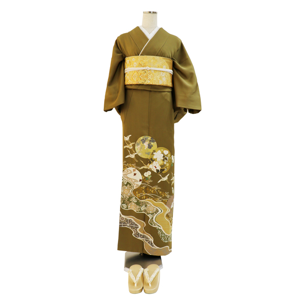 花輪に鶴