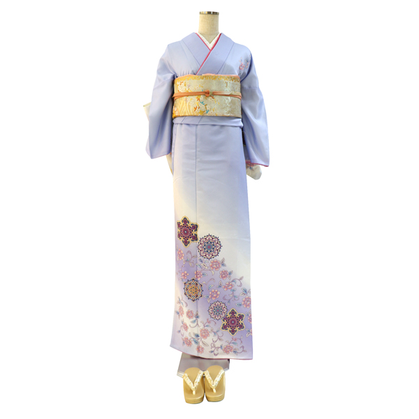 春宵に咲く華文の月(白藍)
