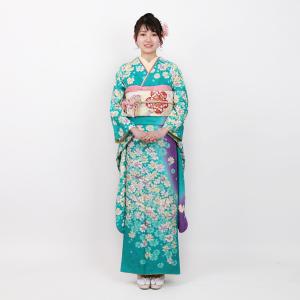 コスモスに桜地紋