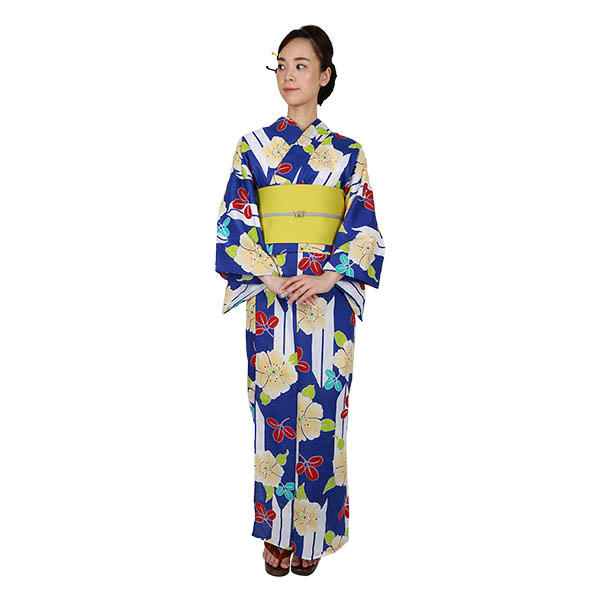 黒地に花矢絣