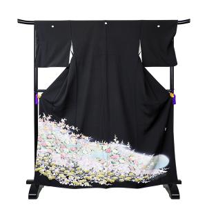 四季草花・咲き乱れる華・黒