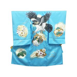 鷹舞う梅まとい・水色