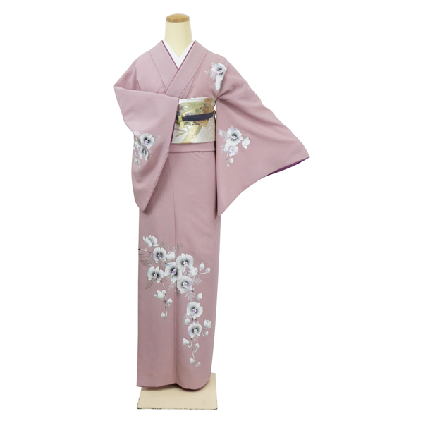 鴇色に文目咲く