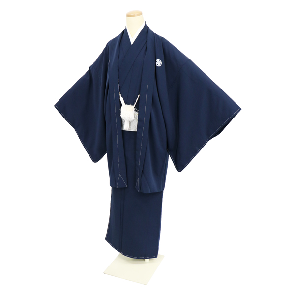 色紋付(羽二重)・紺