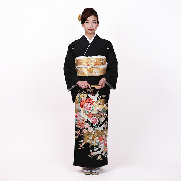鶴と花の共演