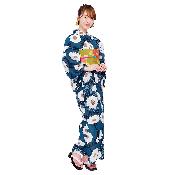 木春菊に野兎（緑色）