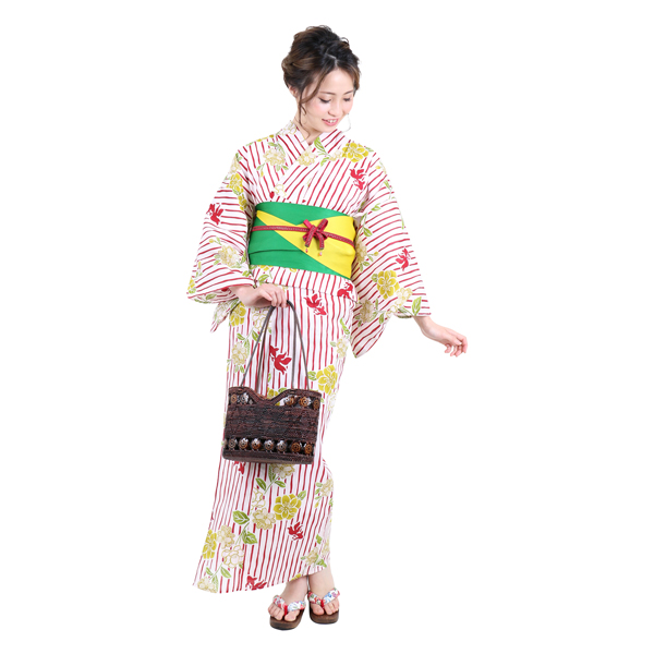 乱調間道に椿と金魚・赤