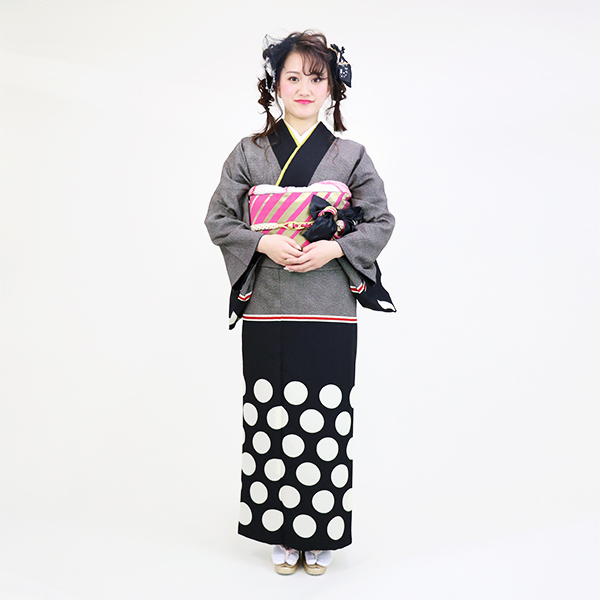 水玉モダン(黒)