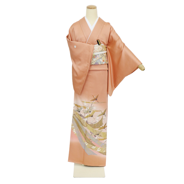 熨斗と鶴(橙)