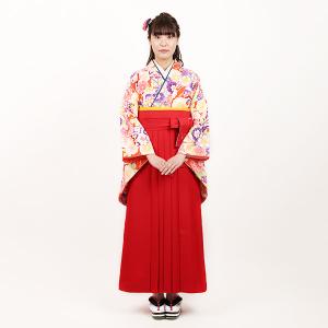 刺繍入り・赤グレー無地