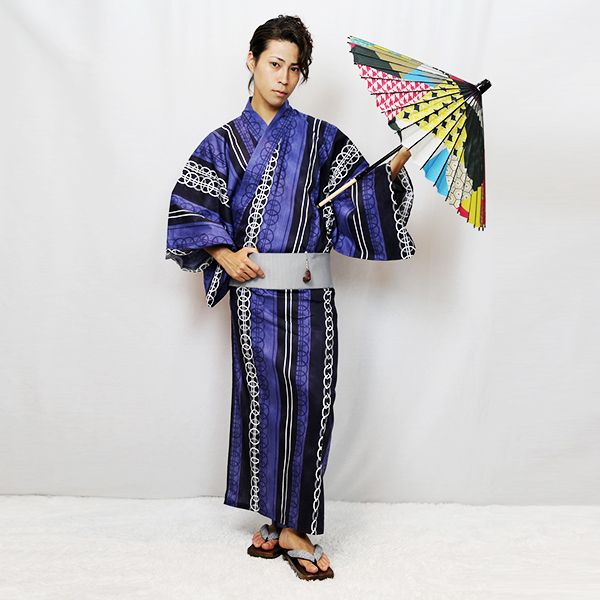 紺藍曲輪繋ぎ-Lサイズ